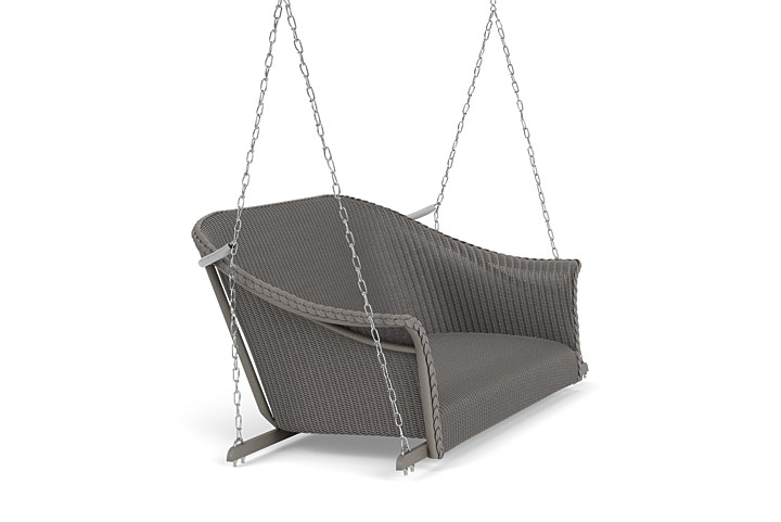 Lloyd Flanders™ All Seasons Settee Swing with Padded Seat - Pewter