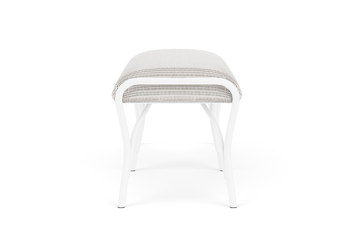 Lloyd Flanders™ All Seasons Settee Ottoman with Padded Seat - White