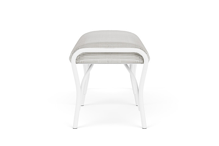 Lloyd Flanders™ All Seasons Settee Ottoman with Padded Seat - Matte White