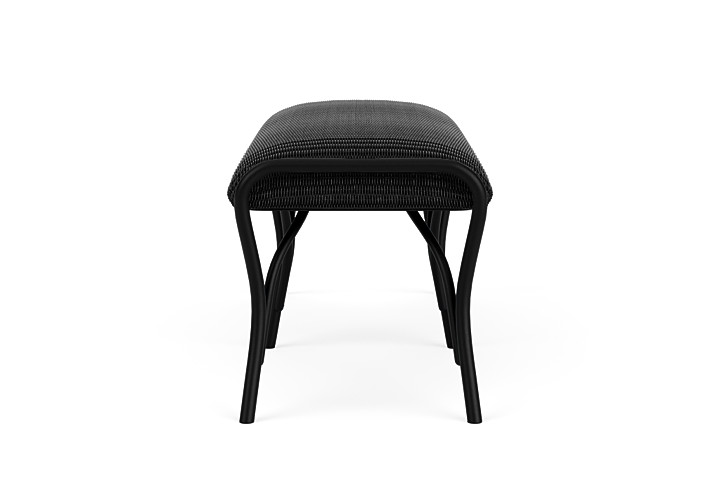 Lloyd Flanders™ All Seasons Settee Ottoman with Padded Seat - Ebony