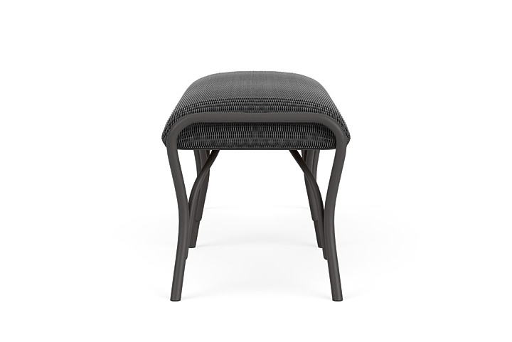 Lloyd Flanders™ All Seasons Settee Ottoman with Padded Seat - Charcoal