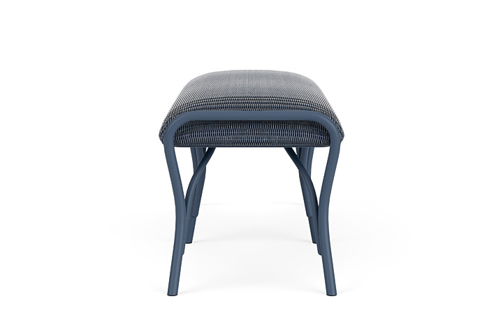 Lloyd Flanders™ All Seasons Settee Ottoman with Padded Seat - Denim Blue