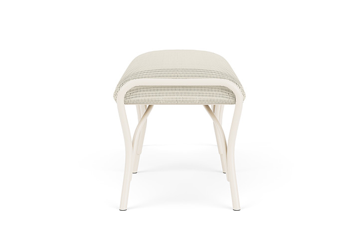 Lloyd Flanders™ All Seasons Settee Ottoman with Padded Seat - Ivory