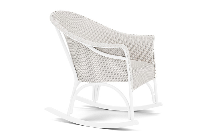 Lloyd Flanders™ All Seasons Lounge Rocker with Padded Seat - White