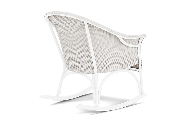 Lloyd Flanders™ All Seasons Lounge Rocker with Padded Seat - White