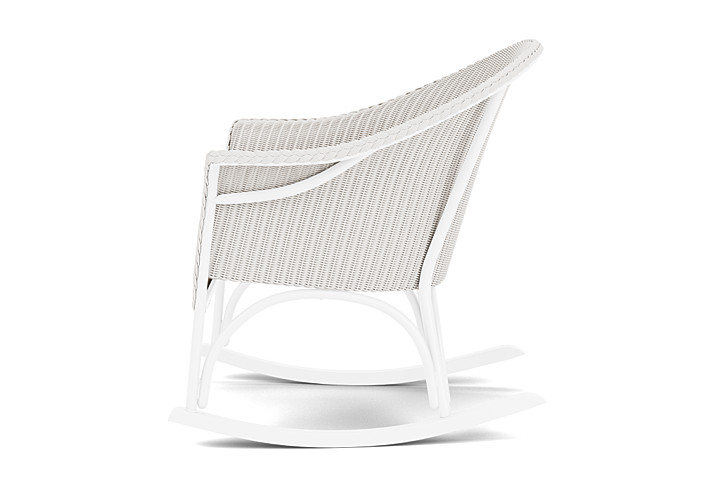 Lloyd Flanders™ All Seasons Lounge Rocker with Padded Seat - White