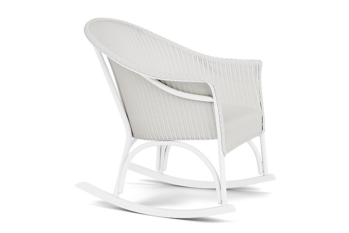 Lloyd Flanders™ All Seasons Lounge Rocker with Padded Seat - Matte White