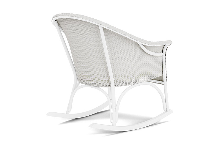 Lloyd Flanders™ All Seasons Lounge Rocker with Padded Seat - Matte White