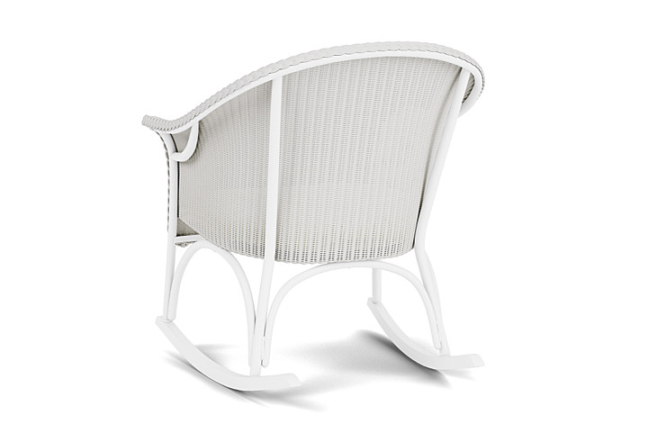 Lloyd Flanders™ All Seasons Lounge Rocker with Padded Seat - Matte White