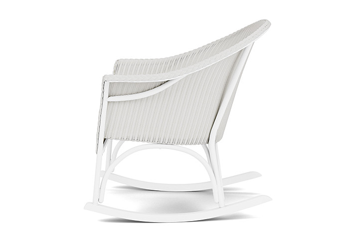 Lloyd Flanders™ All Seasons Lounge Rocker with Padded Seat - Matte White