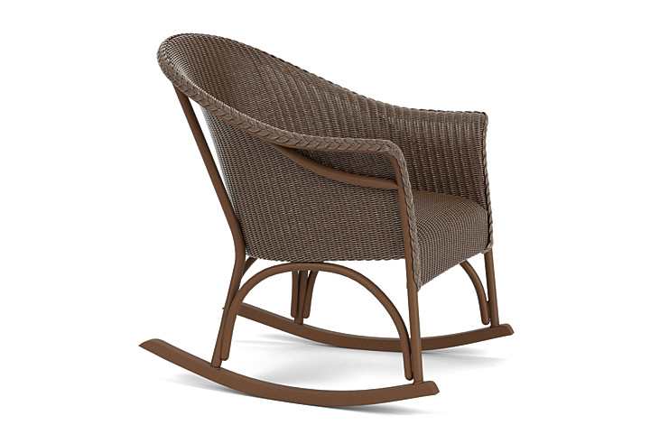 Lloyd Flanders™ All Seasons Lounge Rocker with Padded Seat - Bark