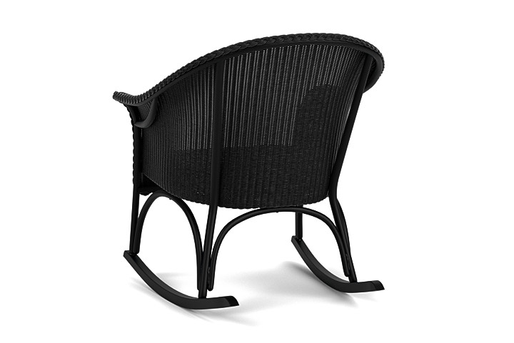 Lloyd Flanders™ All Seasons Lounge Rocker with Padded Seat - Ebony