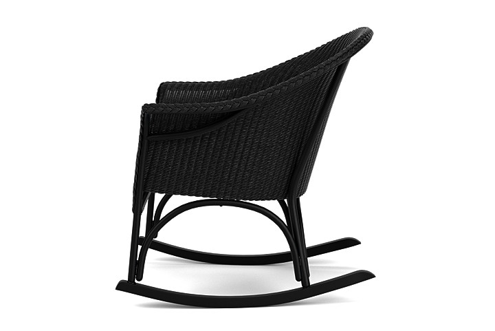 Lloyd Flanders™ All Seasons Lounge Rocker with Padded Seat - Ebony