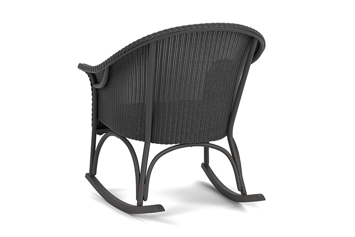 Lloyd Flanders™ All Seasons Lounge Rocker with Padded Seat - Charcoal