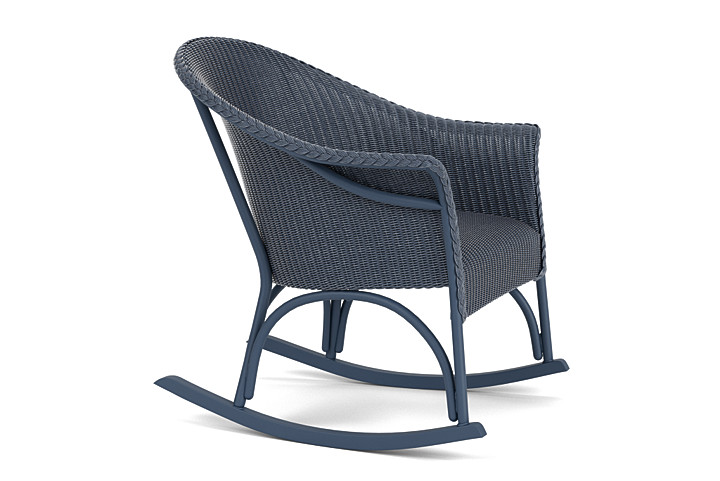 Lloyd Flanders™ All Seasons Lounge Rocker with Padded Seat - Denim Blue