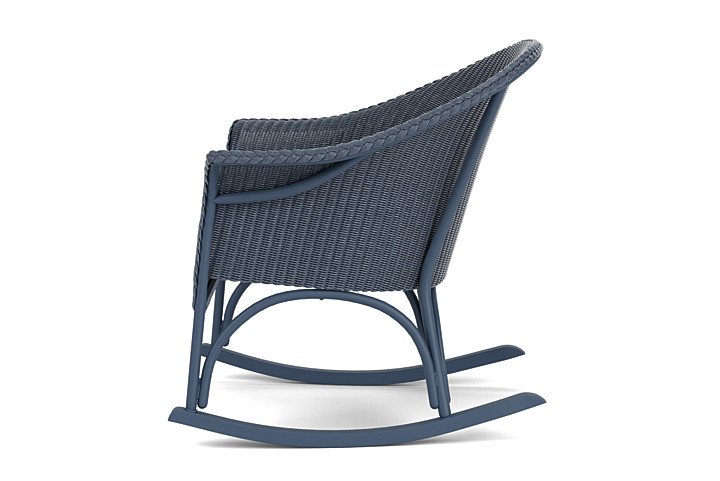 Lloyd Flanders™ All Seasons Lounge Rocker with Padded Seat - Denim Blue