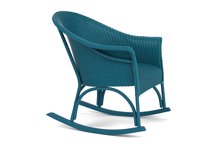 Lloyd Flanders™ All Seasons Lounge Rocker with Padded Seat - Peacock