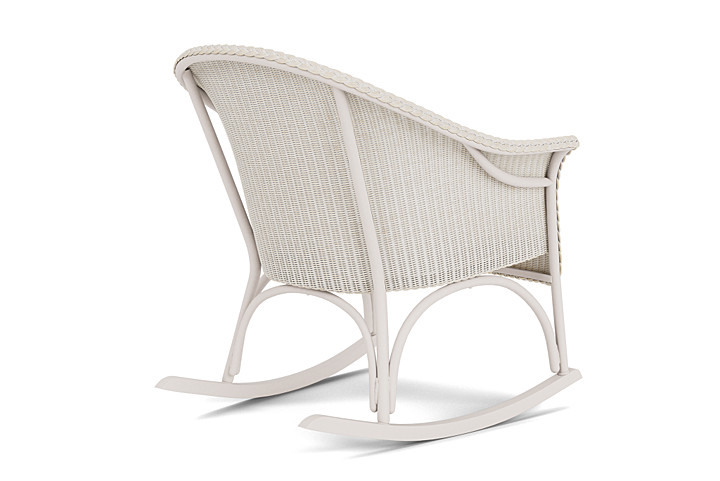 Lloyd Flanders™ All Seasons Lounge Rocker with Padded Seat - Antique White