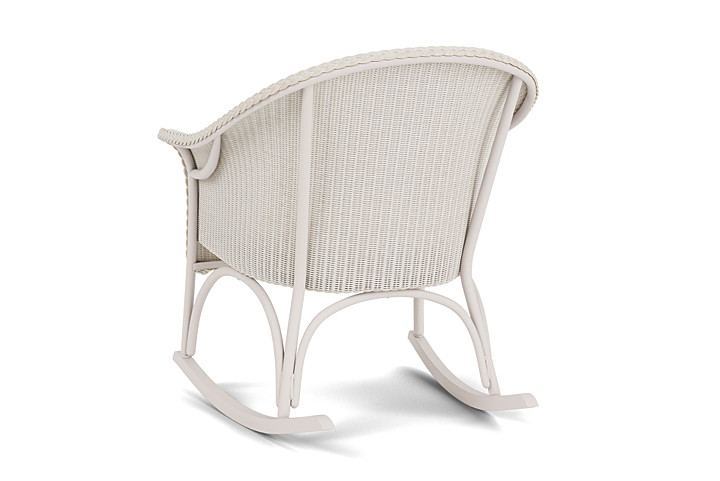 Lloyd Flanders™ All Seasons Lounge Rocker with Padded Seat - Antique White