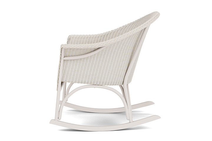 Lloyd Flanders™ All Seasons Lounge Rocker with Padded Seat - Antique White