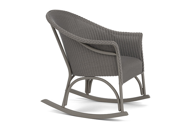 Lloyd Flanders™ All Seasons Lounge Rocker with Padded Seat - Pewter