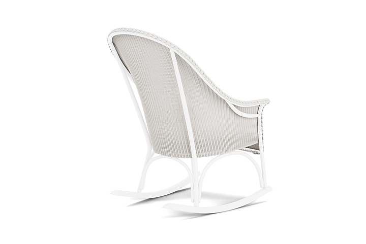 Lloyd Flanders™ All Seasons High Back Porch Rocker with Padded Seat - White