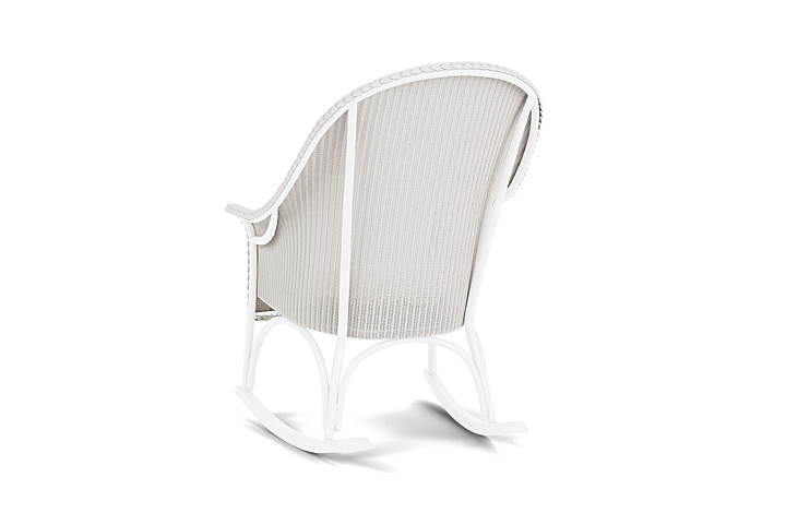 Lloyd Flanders™ All Seasons High Back Porch Rocker with Padded Seat - White