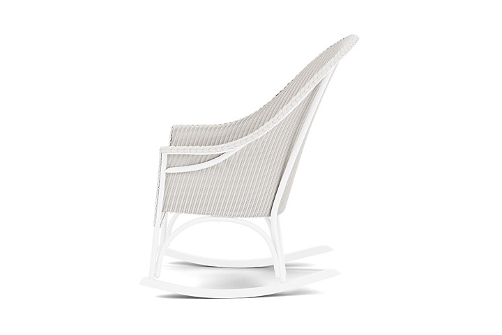 Lloyd Flanders™ All Seasons High Back Porch Rocker with Padded Seat - White