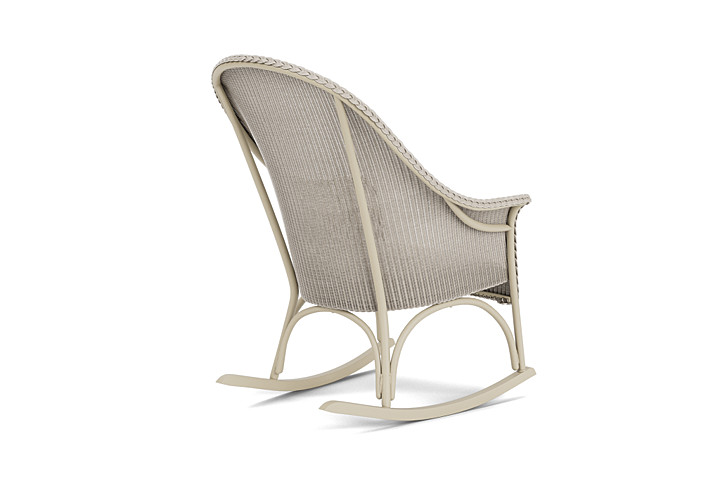 Lloyd Flanders™ All Seasons High Back Porch Rocker with Padded Seat - Linen