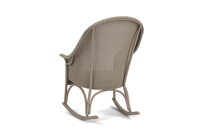 Lloyd Flanders™ All Seasons High Back Porch Rocker with Padded Seat - French Beige