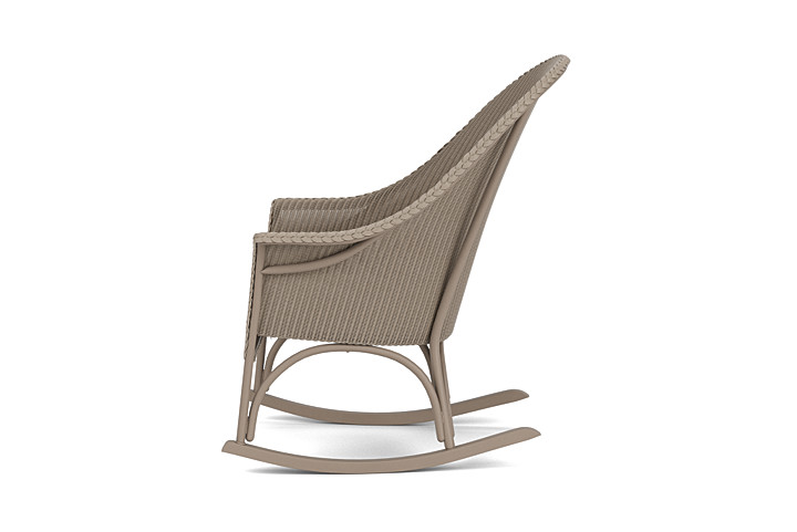 Lloyd Flanders™ All Seasons High Back Porch Rocker with Padded Seat - French Beige