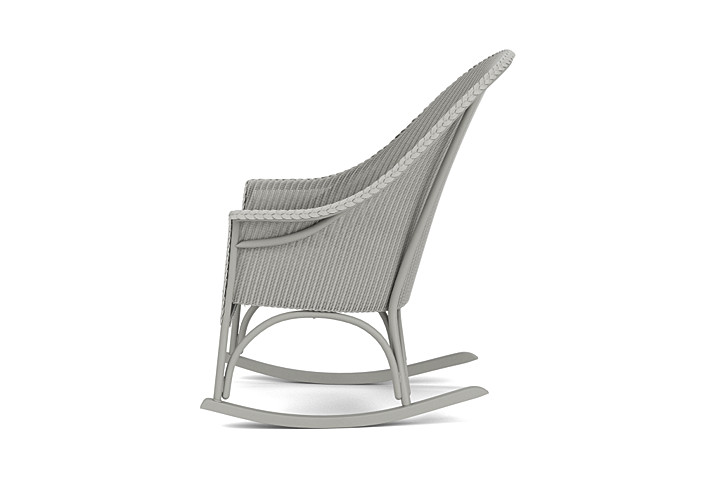 Lloyd Flanders™ All Seasons High Back Porch Rocker with Padded Seat - Platinum