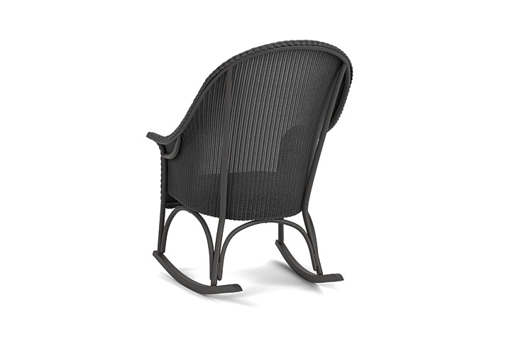 Lloyd Flanders™ All Seasons High Back Porch Rocker with Padded Seat - Charcoal