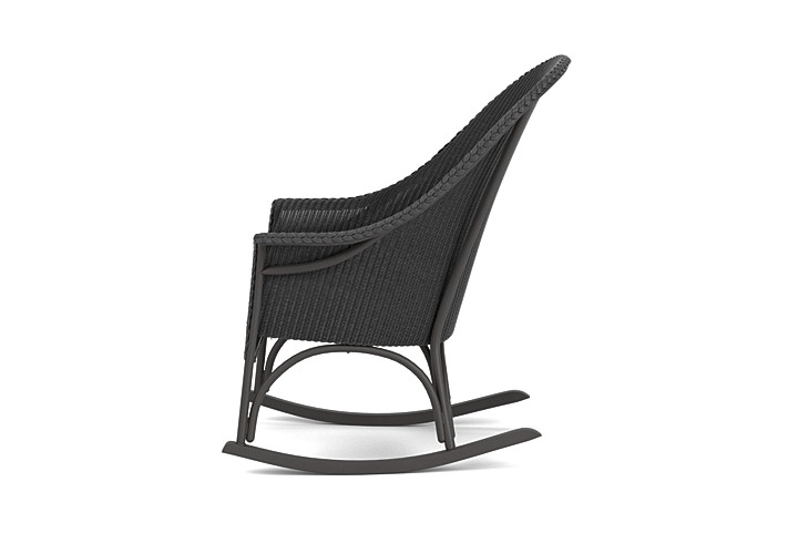 Lloyd Flanders™ All Seasons High Back Porch Rocker with Padded Seat - Charcoal