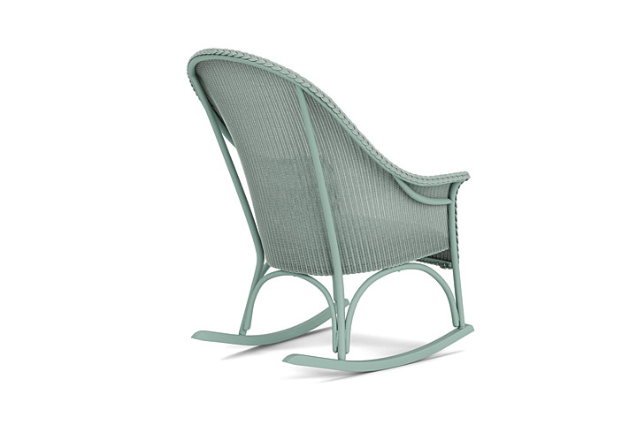 Lloyd Flanders™ All Seasons High Back Porch Rocker with Padded Seat - Sea Glass