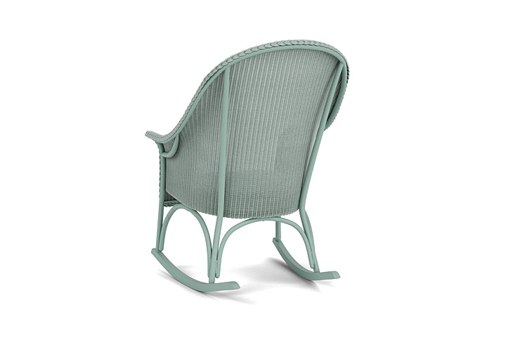 Lloyd Flanders™ All Seasons High Back Porch Rocker with Padded Seat - Sea Glass