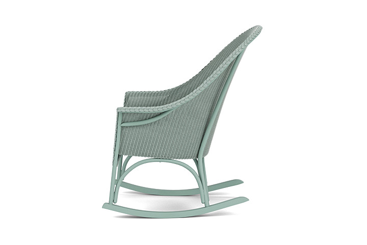 Lloyd Flanders™ All Seasons High Back Porch Rocker with Padded Seat - Sea Glass