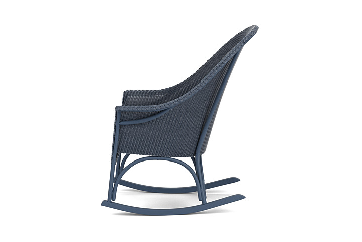 Lloyd Flanders™ All Seasons High Back Porch Rocker with Padded Seat - Denim Blue