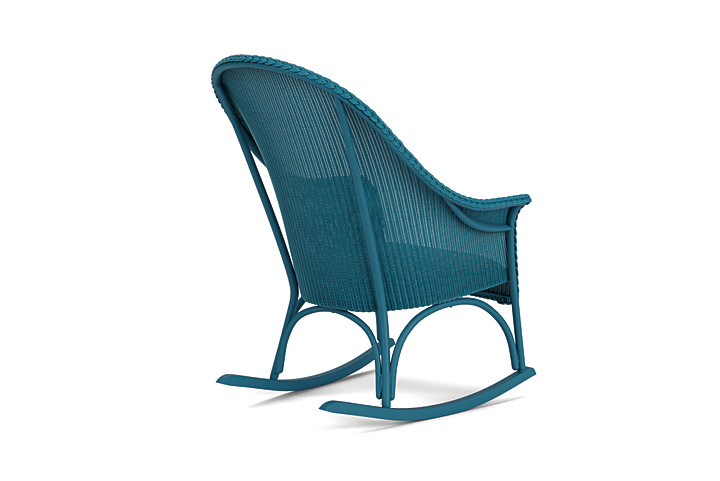 Lloyd Flanders™ All Seasons High Back Porch Rocker with Padded Seat - Peacock