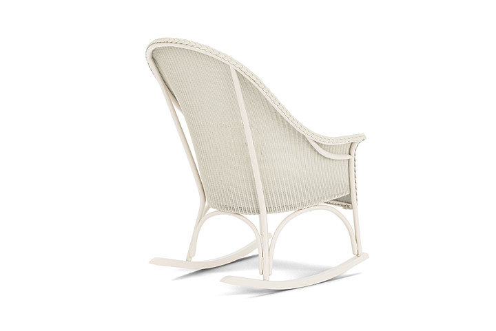 Lloyd Flanders™ All Seasons High Back Porch Rocker with Padded Seat - Ivory