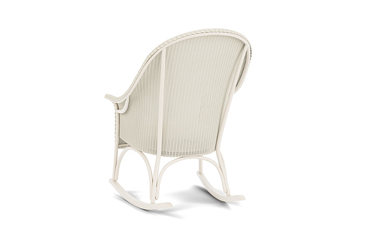 Lloyd Flanders™ All Seasons High Back Porch Rocker with Padded Seat - Ivory