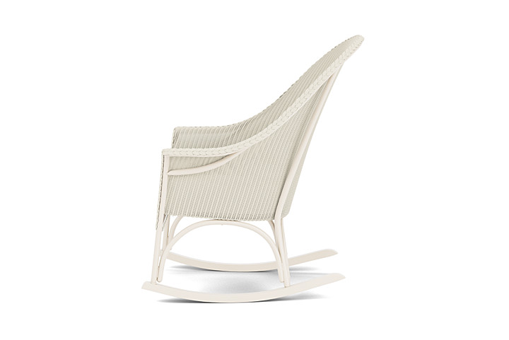 Lloyd Flanders™ All Seasons High Back Porch Rocker with Padded Seat - Ivory