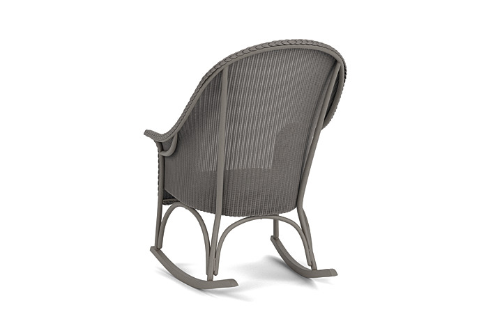 Lloyd Flanders™ All Seasons High Back Porch Rocker with Padded Seat - Pewter