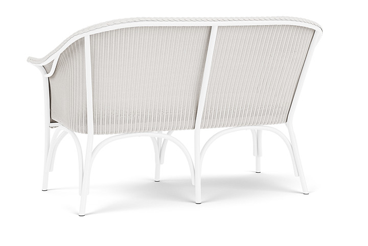 Lloyd Flanders™ All Seasons Settee with Padded Seat - White