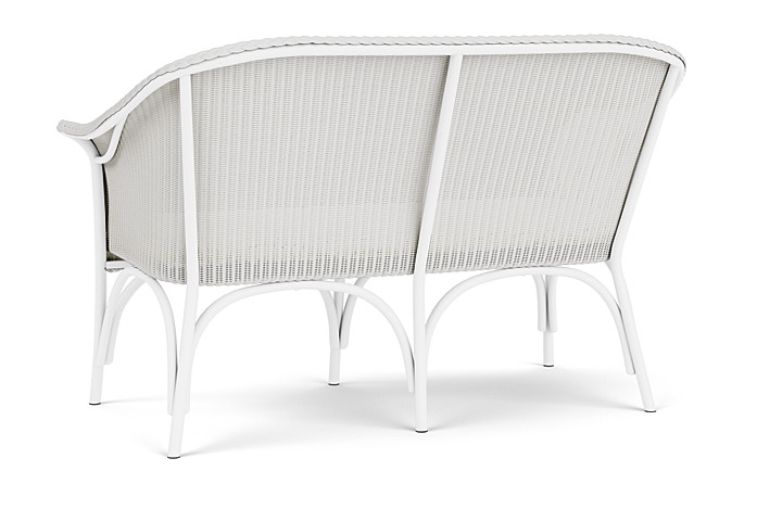 Lloyd Flanders™ All Seasons Settee with Padded Seat - Matte White