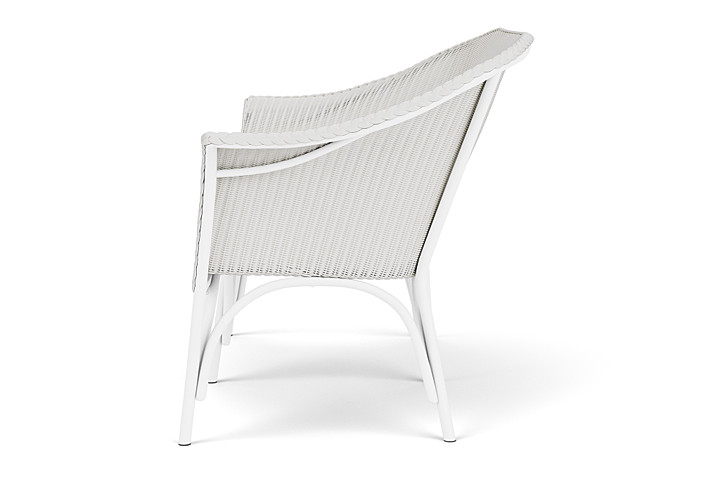 Lloyd Flanders™ All Seasons Settee with Padded Seat - Matte White