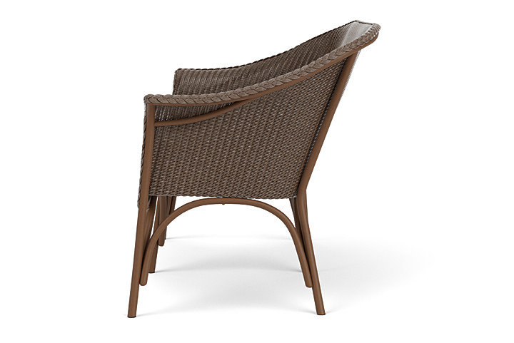 Lloyd Flanders™ All Seasons Settee with Padded Seat - Bark