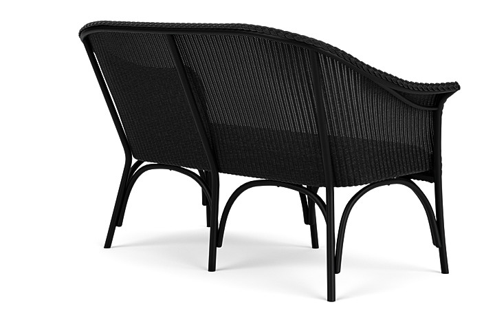 Lloyd Flanders™ All Seasons Settee with Padded Seat - Ebony