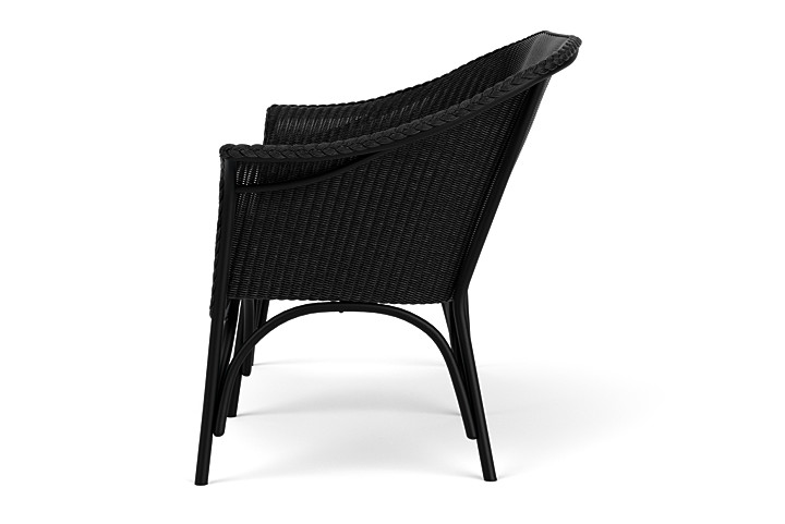 Lloyd Flanders™ All Seasons Settee with Padded Seat - Ebony