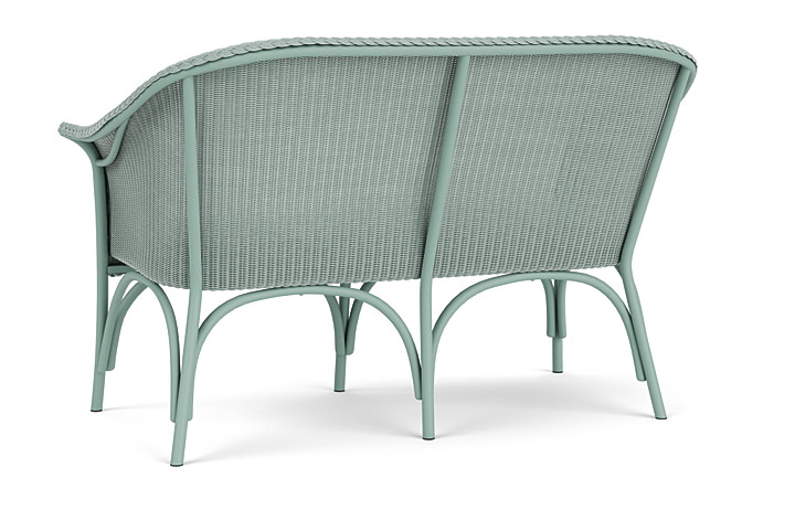 Lloyd Flanders™ All Seasons Settee with Padded Seat - Sea Glass